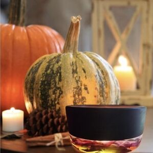 Autumn Pumpkin and Lantern Home Accent Set